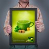 Световая панель FrameLED Black с клик-профилем (A4-2AA) 